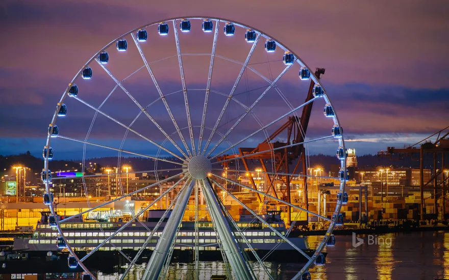 The Seattle Great Wheel in Seattle, Washington