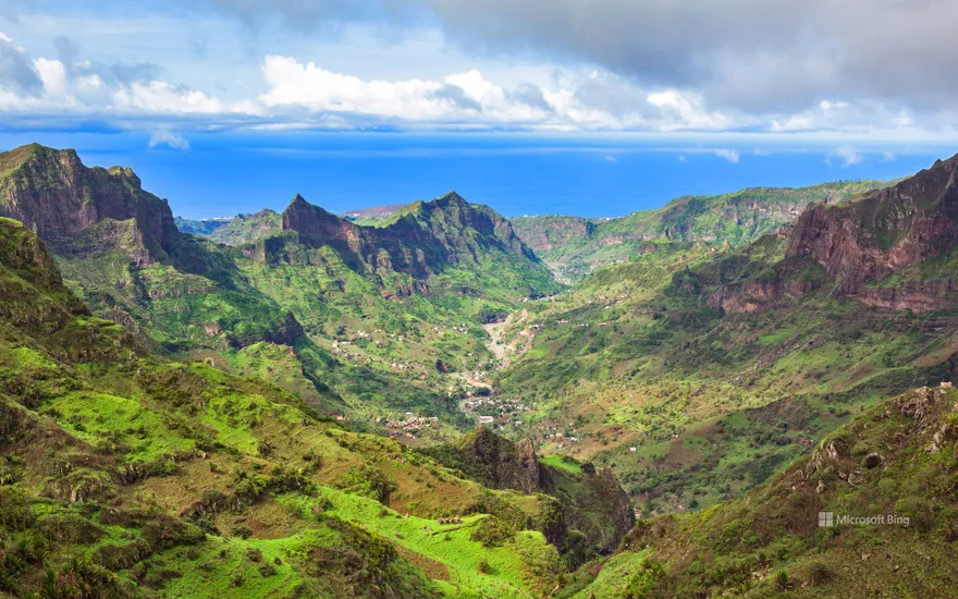 Serra da Malagueta mountains, Santiago island, Cabo Verde