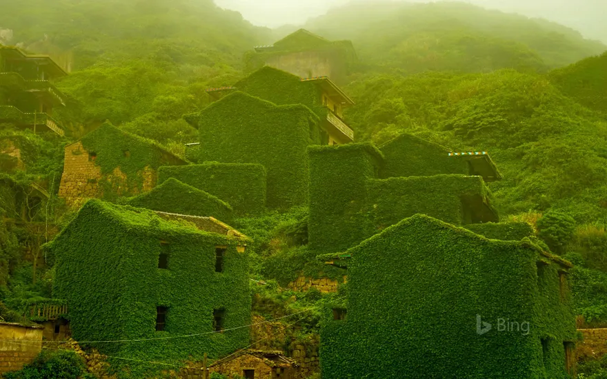 The abandoned village of Houtouwan on Shengshan Island, China