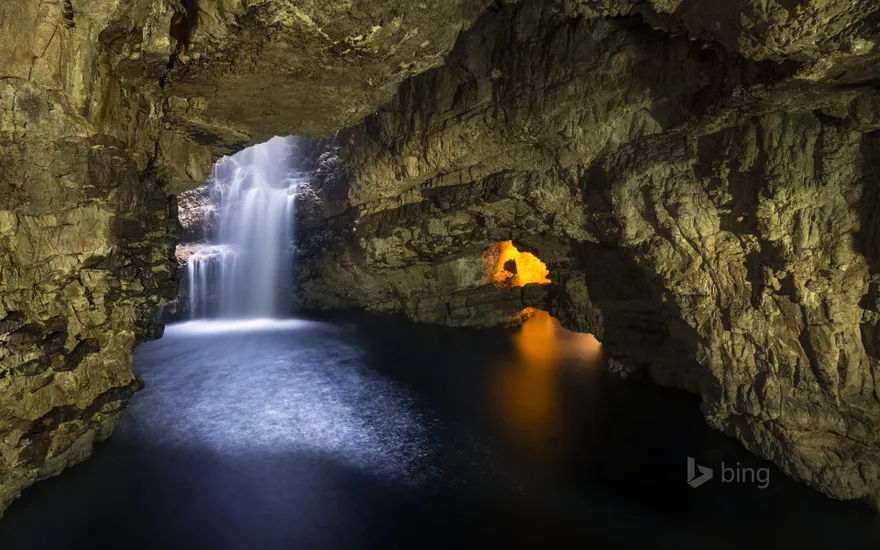Smoo Cave in Durness, Scotland