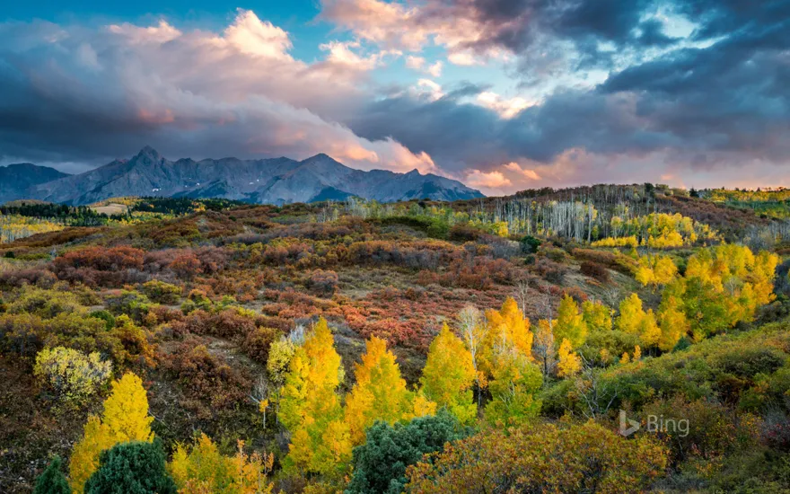 The Sneffels Range in Colorado, USA