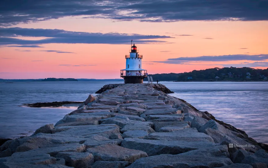Spring Point Ledge Light, South Portland, Maine, USA