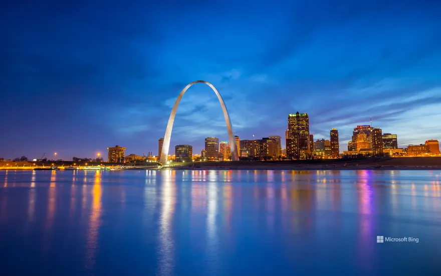 Gateway Arch and St Louis, Missouri, United States