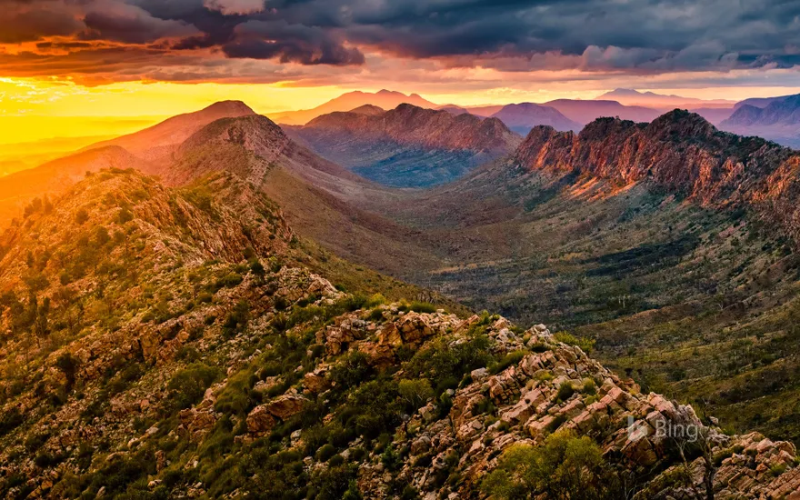 Sunset at Counts Point in West MacDonnell Ranges, Northern Territory, Australia