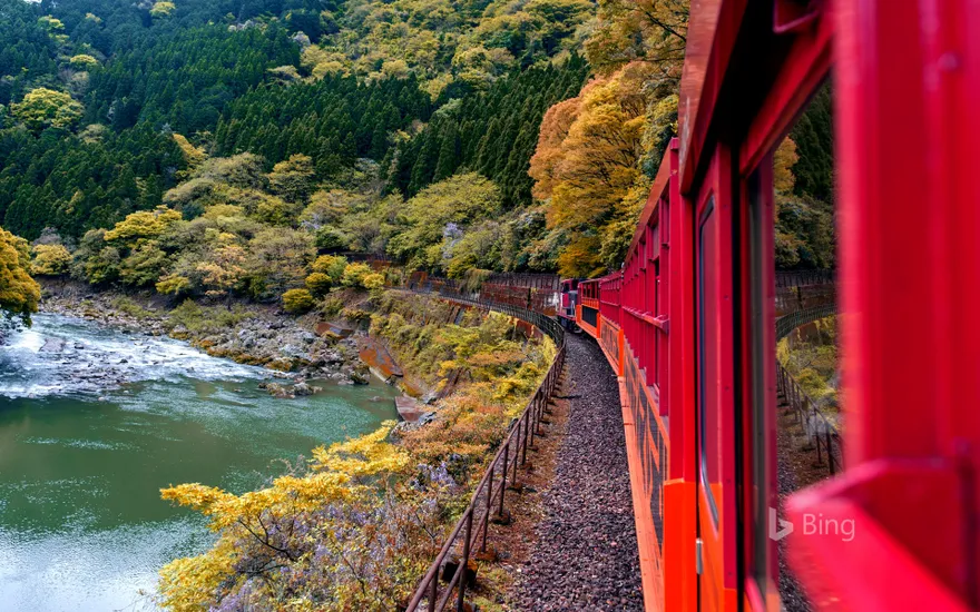 "Sagano Scenic Railway" Kyoto, Arashiyama