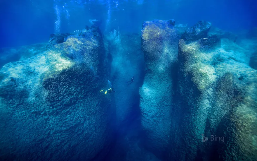 Scuba diving in Kaş, Turkey