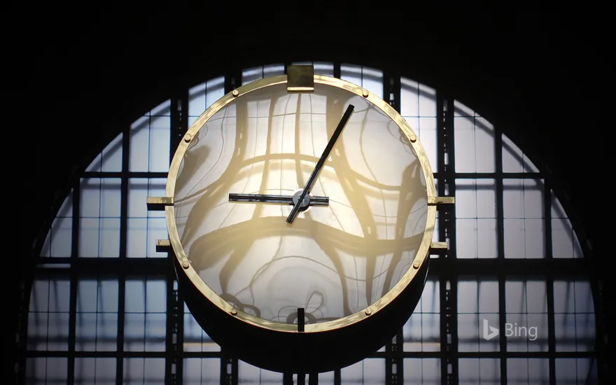 Clock in Union Station, Toronto, Canada