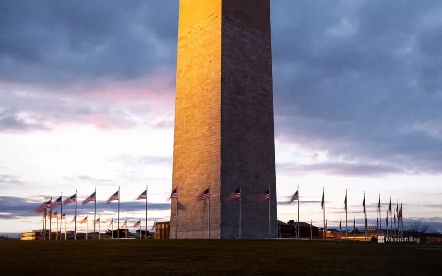 Sunset at the Washington Monument, Washington, DC