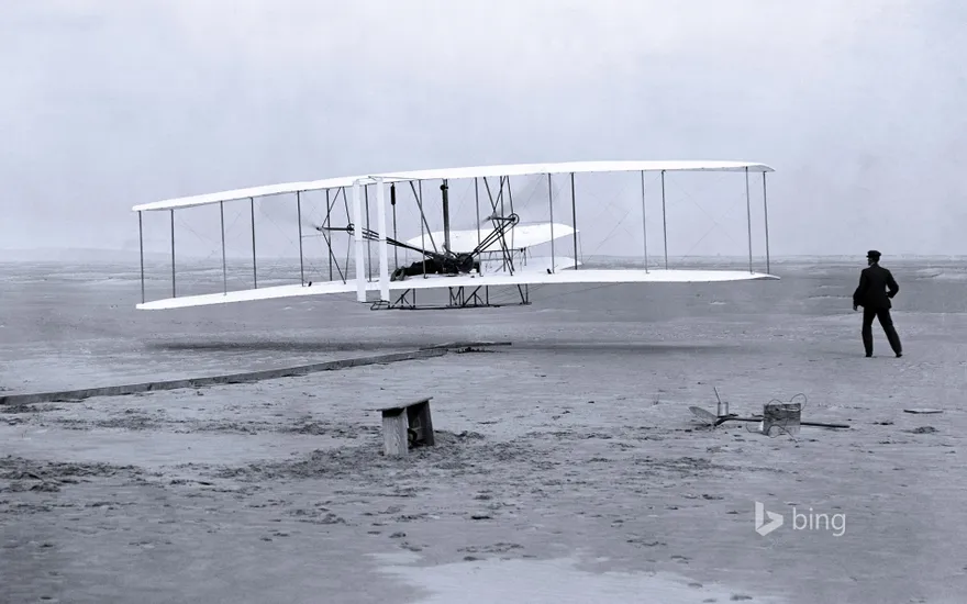 Wright brothers’ first airplane flight in 1903